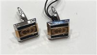 Gemelos Chimento Hombre in Acero Diamante 0.26 Ct 82445345 - 82445345